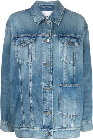 Ganni Denim jack van katoenblend