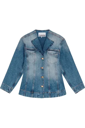 Ganni Gerafelde denim blazer