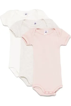 Petit Bateau Drie katoenen rompesr