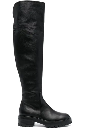 Aquazzura Whitney leren knielaarzen
