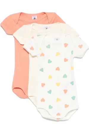 Petit Bateau Drie katoenen rompesr