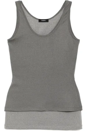 GOEN.J Gelaagde mouwloze top