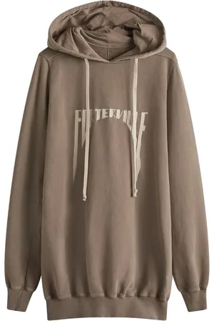 Rick Owens Hoodie met geborduurd logo