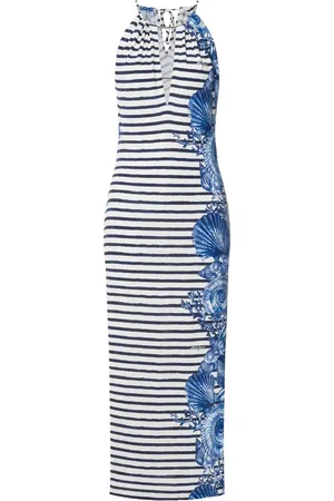 Alberta Ferretti Gestreepte jurk