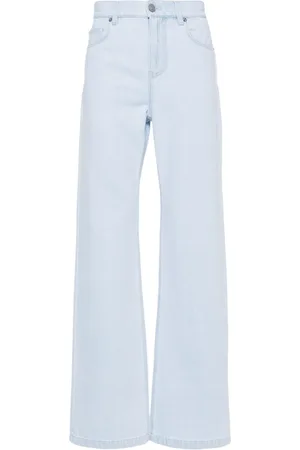 VERSACE Straight jeans met logo