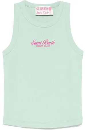 MC2 SAINT BARTH Blue tanktop