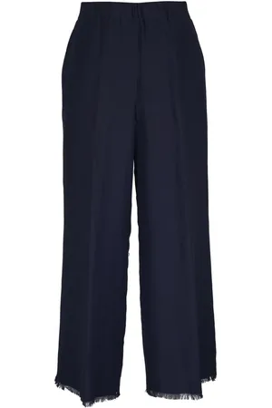 ANTONELLI Broek met gerafelde afwerking