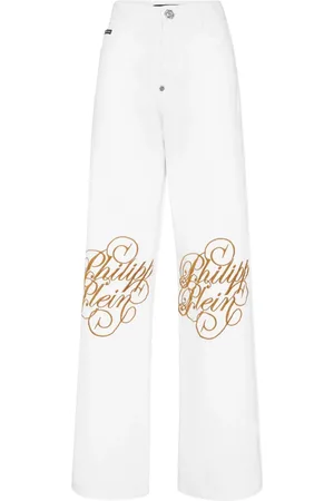 Philipp Plein Jeans met geborduurd logo