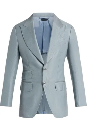 Tom Ford Geribbelde blazer met enkele rij knopen