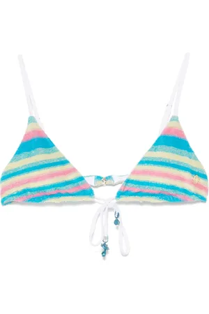 Casablanca Gestreepte badstof bikinitop