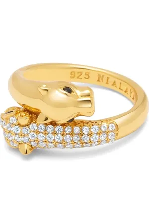 Nialaya Gedraaide panter ring