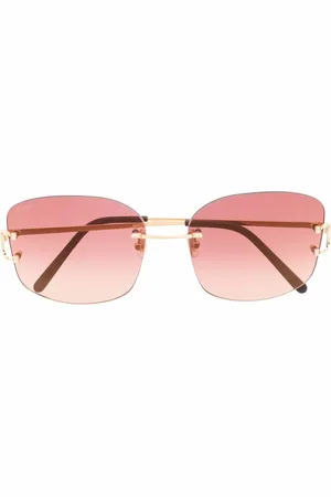 Cartier Zonnebril met randloos montuur