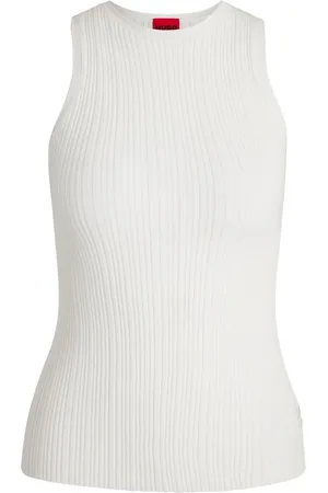 HUGO BOSS Ribgebreide tanktop
