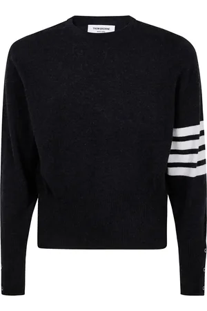 Thom Browne Short Crewneck Pullover With 4