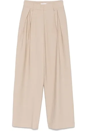 CENERE GB Broek met geplooid detail