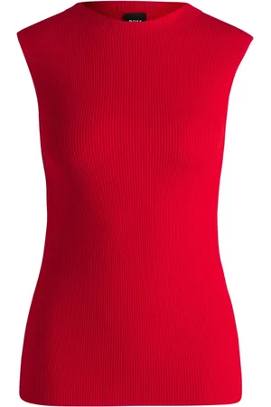HUGO BOSS Geribbelde tanktop