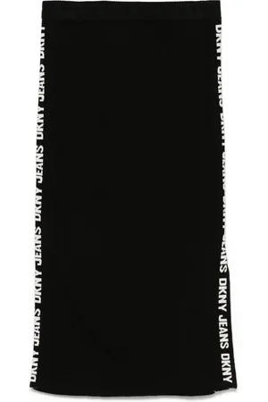 DKNY Geribbelde midi