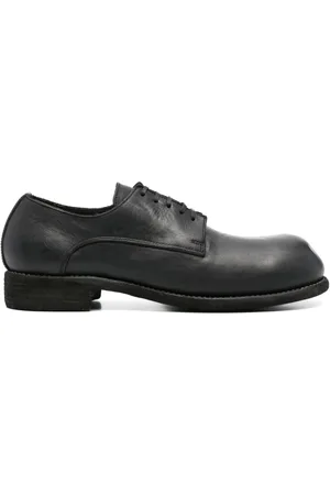 GUIDI Leren derby schoenen