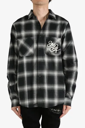 AMIRI Logo flannel shirt