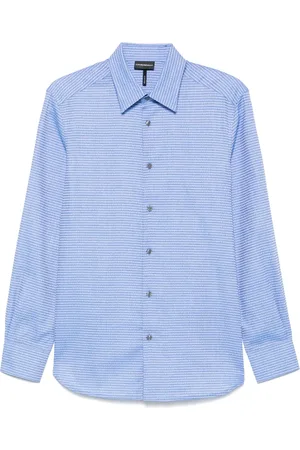 Emporio Armani Overhemd met jacquard logo