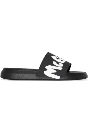 Alexander McQueen Slippers met logo