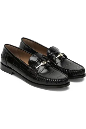 Salvatore Ferragamo Harry loafers met krokodillen