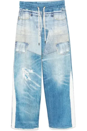 Andersson Bell Trompe Loeil denim mesh broek