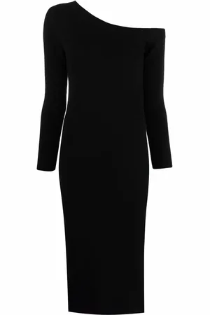 Paula Asymmetrische kasjmier jurk