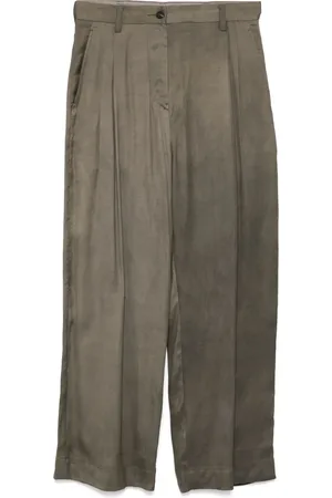 ZIGGY CHEN Wijde pijpen broek met collage