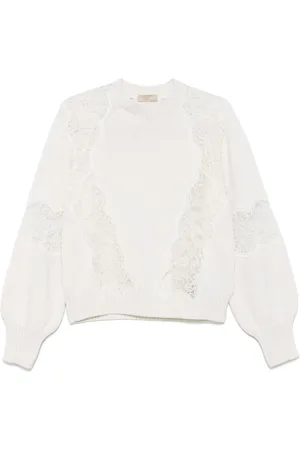 Elie saab Trui met kanten detail