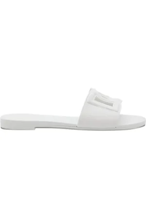 Dolce & Gabbana Slippers met logoplakkaat