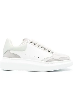 Alexander McQueen Larry sneakers met leren vlakken