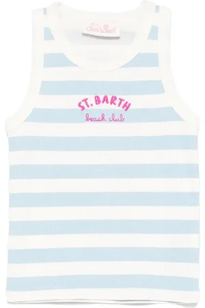 MC2 SAINT BARTH Blauwe tanktop