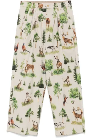 BLESS Plooibroek met print