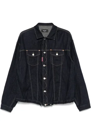 Dsquared2 Denim jack met trekkoord