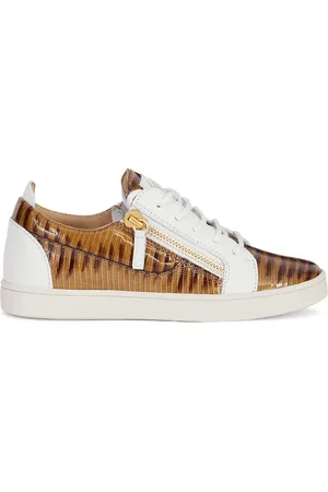 Giuseppe Zanotti Gail sneakers met slangenleer