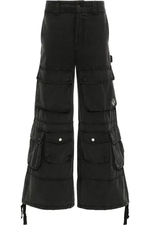 Untitled Artworks Cargo broek met wijde pijpen