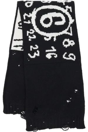 Maison Margiela Sjaal met print van scheerwol