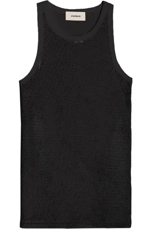 A PAPER KID Tanktop verfraaid met stras
