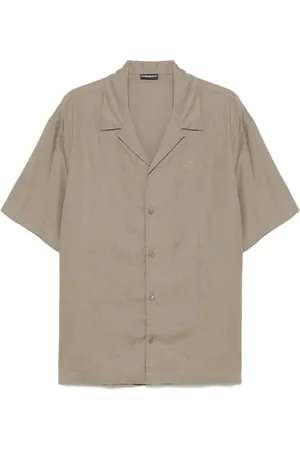 Emporio Armani Overhemd met geborduurd logo