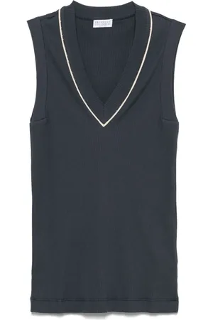 Brunello Cucinelli Geribbelde tanktop