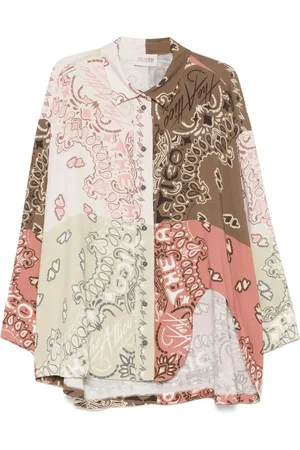 The Attico Blouse met paisley