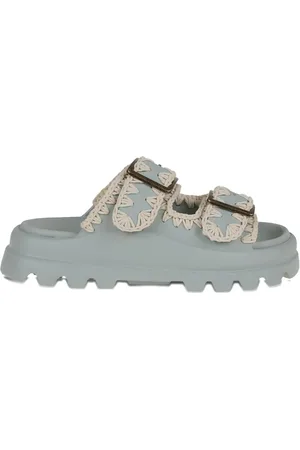 Mou Slippers met dubbele gesp