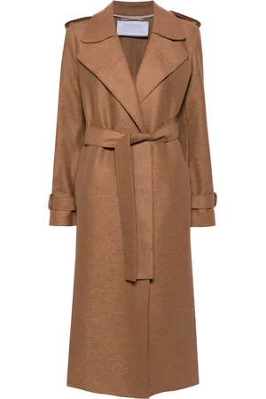 Harris Wharf London Trenchcoat van scheerwol