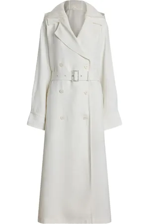 Ralph Lauren Trenchcoat met dubbele rij knopen en ceintuur