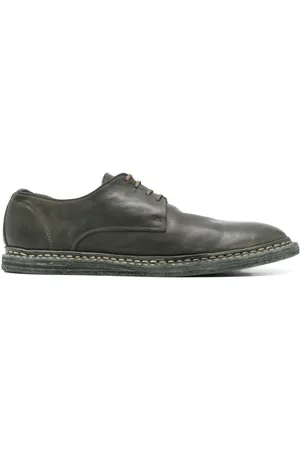 GUIDI Leren derby schoenen