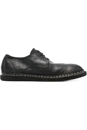 GUIDI Leren derby schoenen