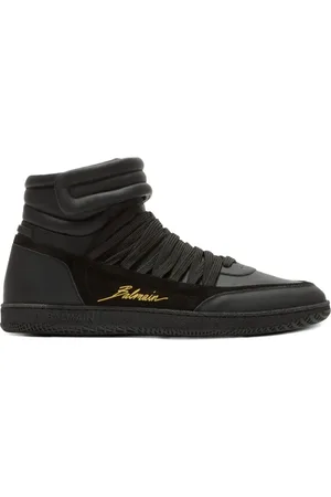 Balmain Sneakers met leren vlakken