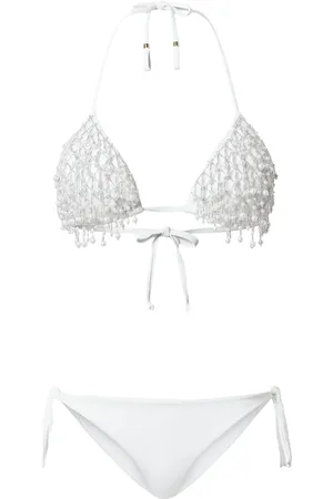 Twin-Set Triangel bikini met kralen