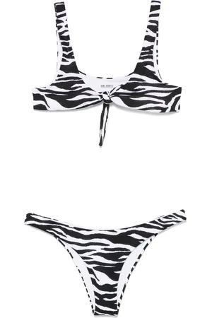 The Attico Bikini met zebraprint